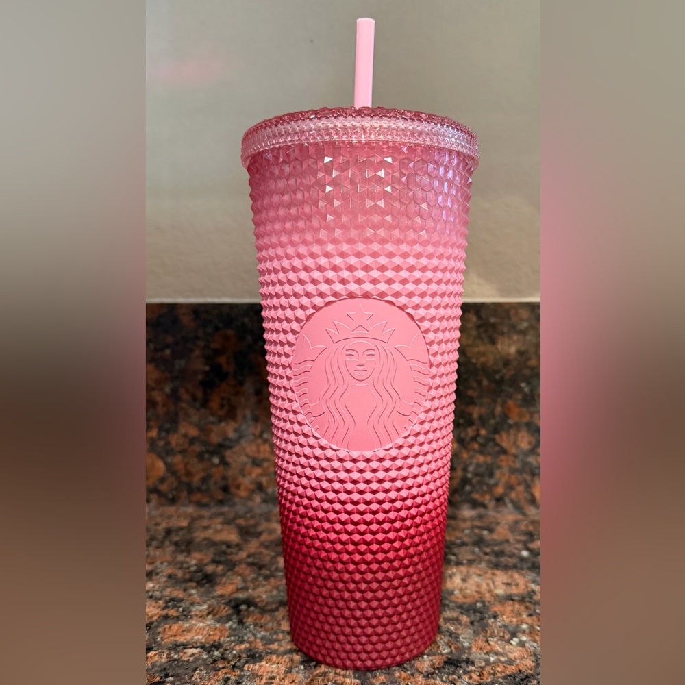 Starbucks Textured Pink Gradient Tumbler